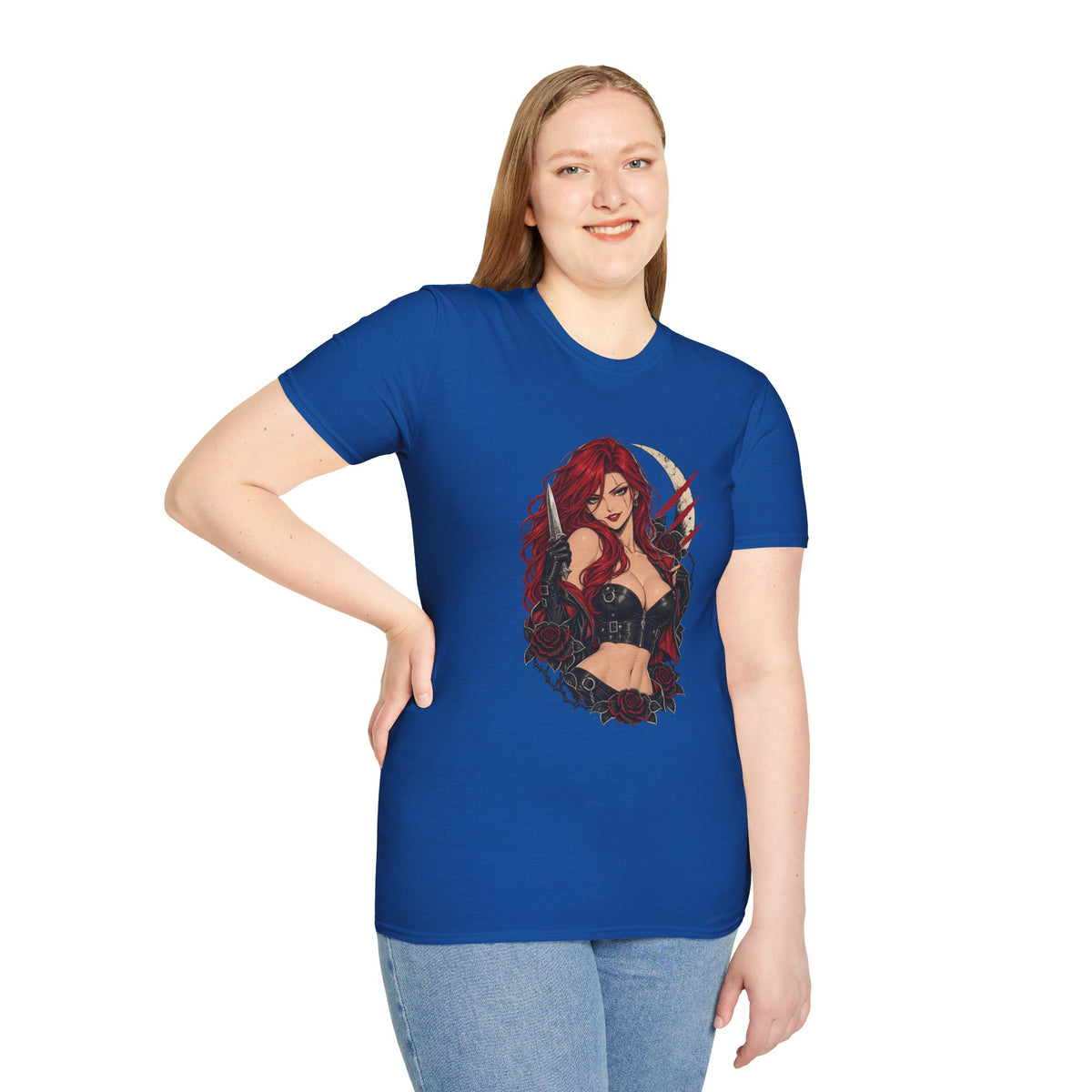 Katarina | League of Legends | Gothic Redhead Pin Up Assasin T-Shirt