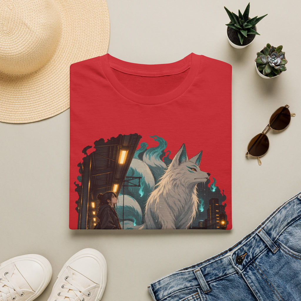 Wolf in the Rain | Last Train Home T-Shirt | Urban Nightscape Graphic Tee