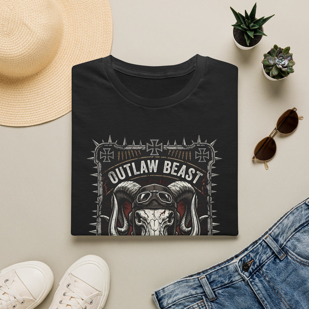 Outlaw Beast Skull T-Shirt — Biker Ranch Graphic Tee