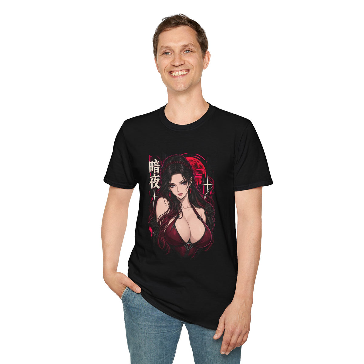 Noir | Sexy Anime Vampire Pin Up Girl | Waifu T-Shirt