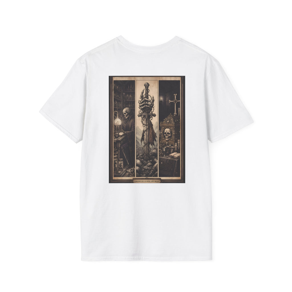 Dark Tarot-Inspired Graphic Tee — Hanging Hand & Occult Illustration