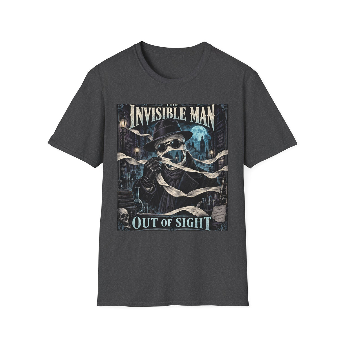 Invisible Man Graphic T-Shirt — Vintage Horror Novel Design