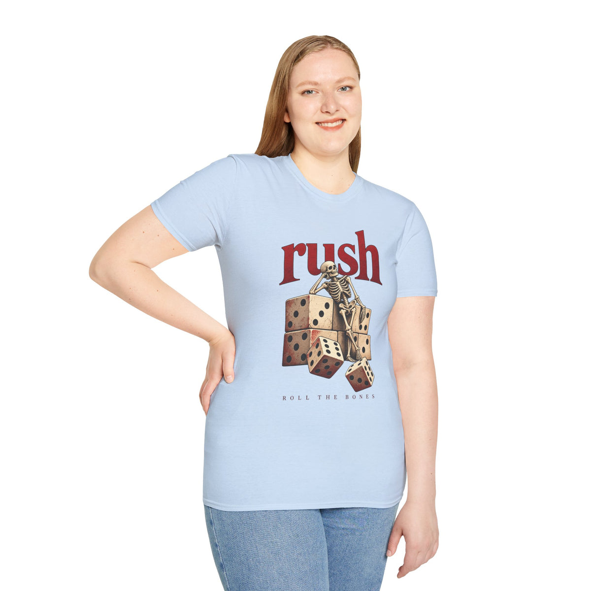 Rush | Roll the Bones | Dice Skeleton Prog Band T-Shirt