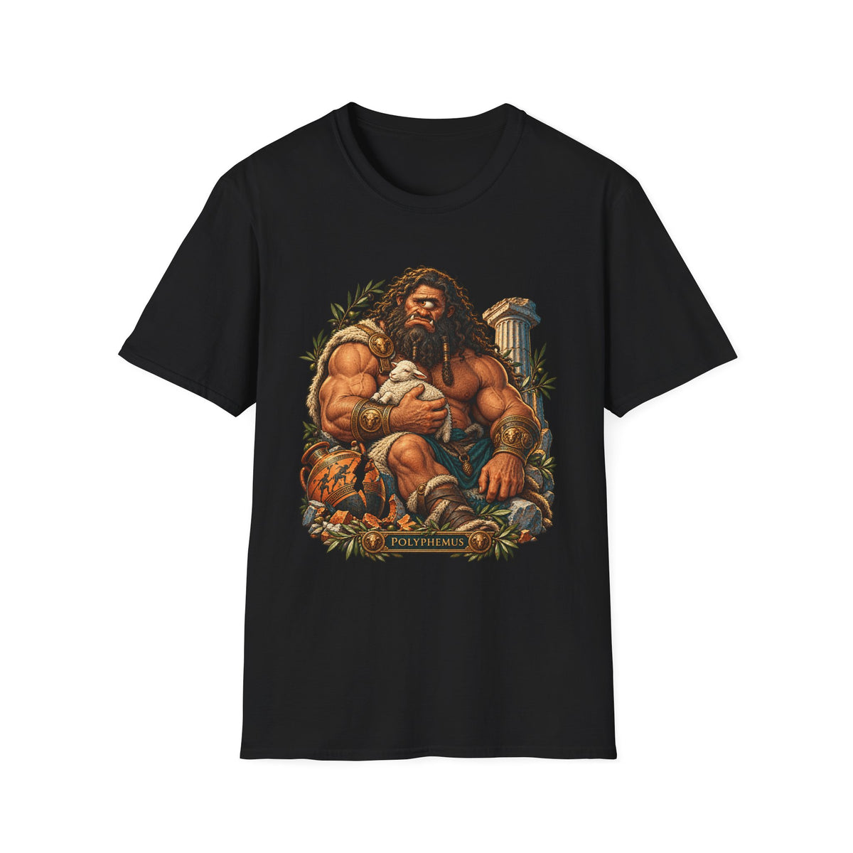 Polyphemus Cyclops T-Shirt, Greek Mythology Odyssey Monster Art