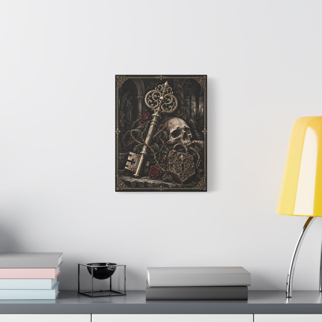 Canvas | Skeleton Key | Occult Wall Art