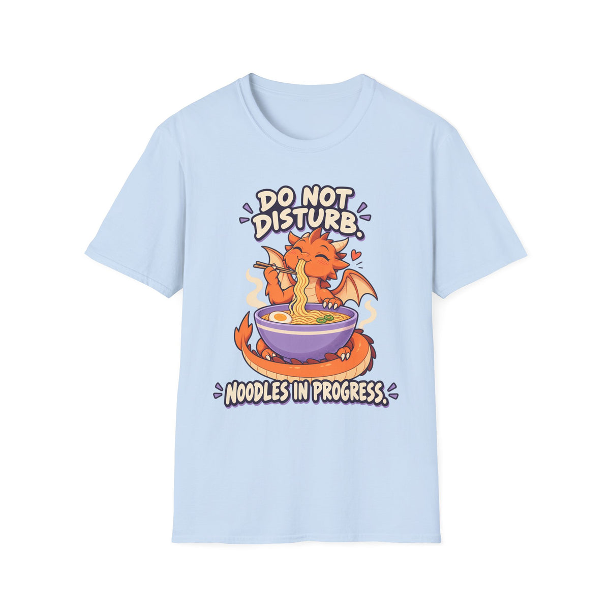 Do Not Disturb | Cute Ramen Eating Dragon Graphic Shirt