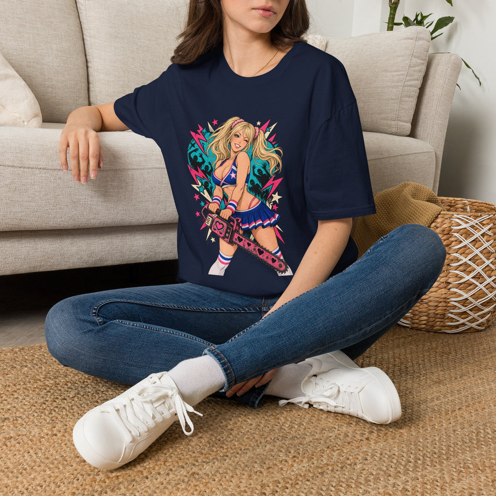 Juliet Starling | Lollipop Chainsaw | Zombie Game | Sexy Pin Up Girl T Shirt