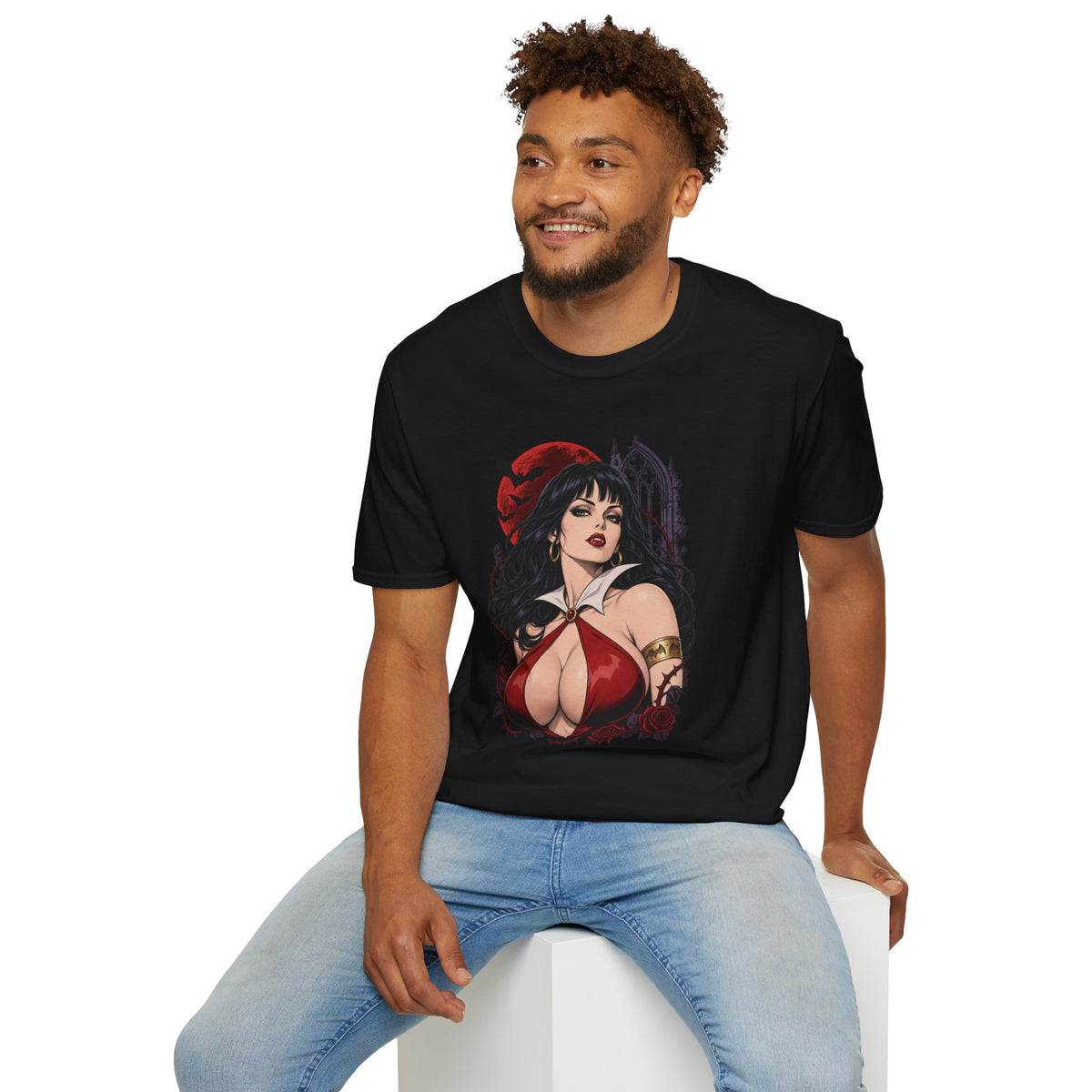 Vampirella | Sexy Halloween Vampire Pin Up Girl Sorceress Graphic T-Shirt