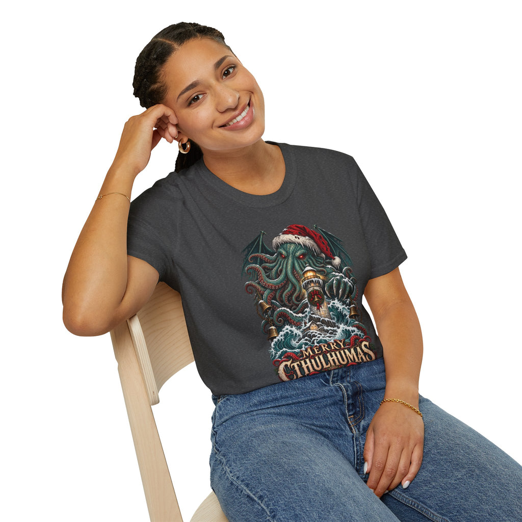 Merry Cthulhumas | Cthulhu Christmas T-Shirt
