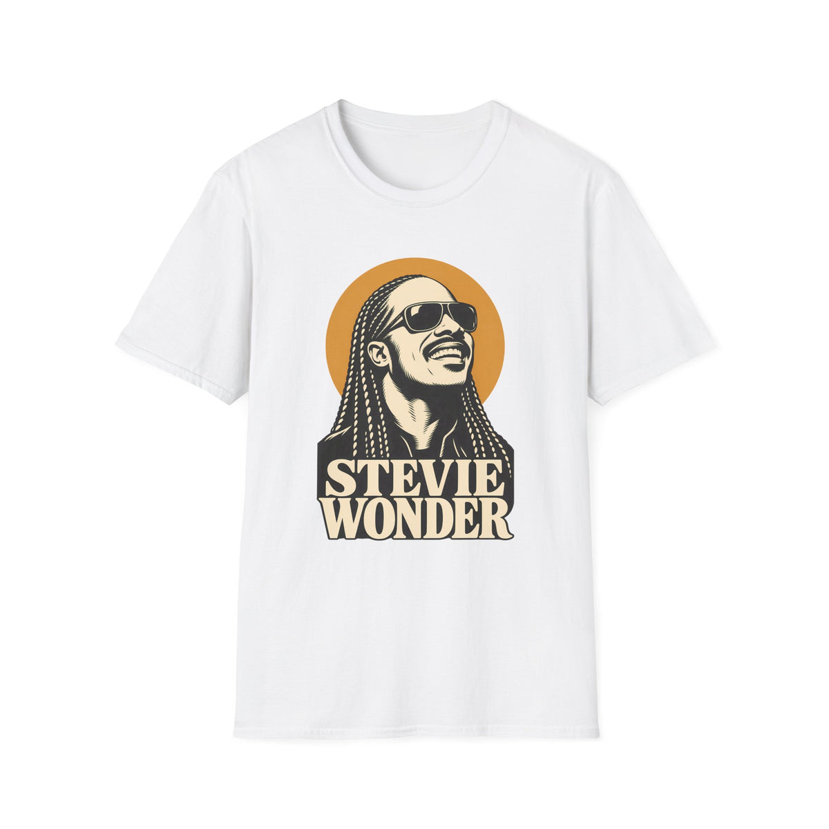 Stevie Wonder Graphic T-Shirt - Retro Soul Music Tee