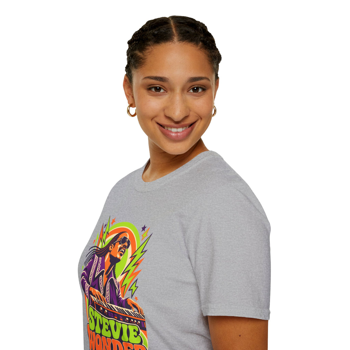Retro Music Legend Stevie Wonder Graphic Tee