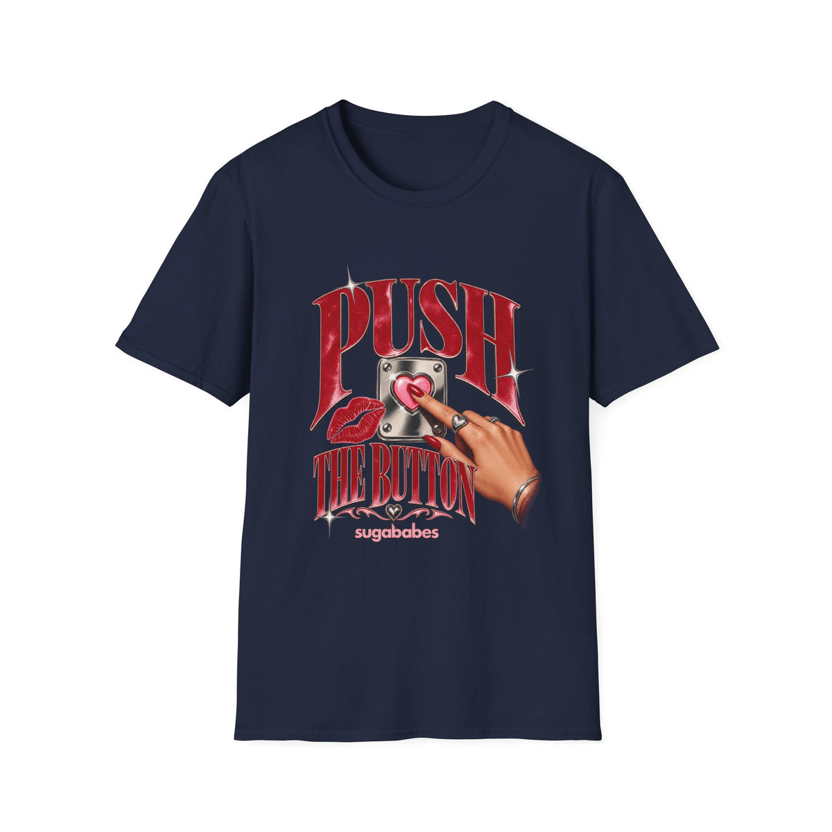 Push The Button | Sugababes | Retro Pinup Button Design