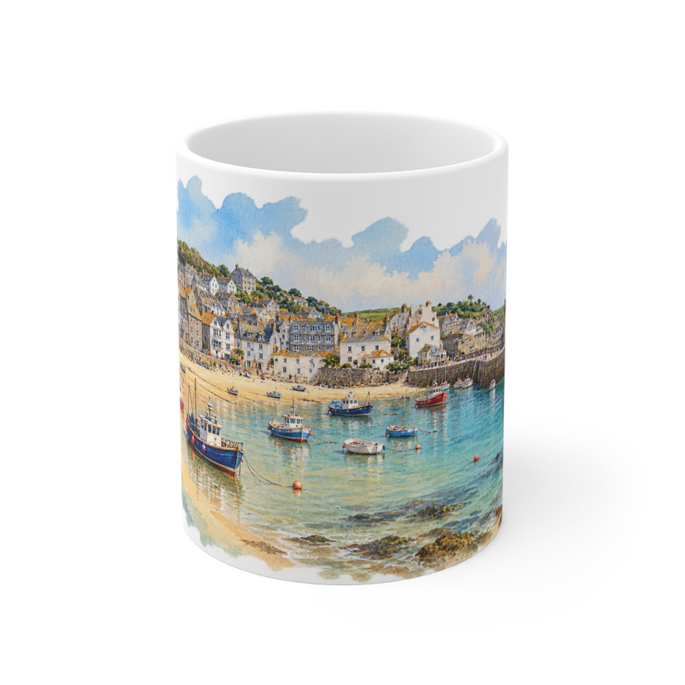 St Ives Harbour Mug | Cornwall Watercolour | Cornish Holiday Gift