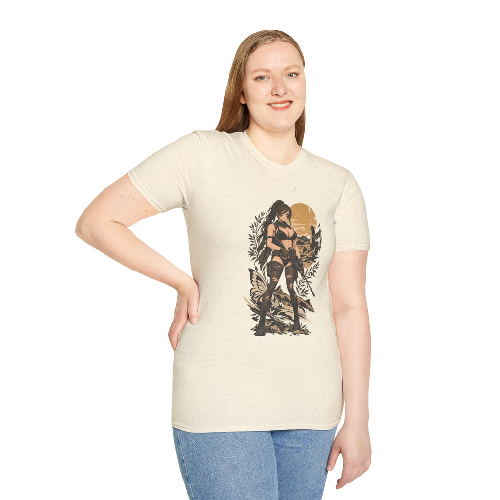 Quiet | Metal Gear | Sexy Sniper Pin up Fantasy Warrior Woman T-Shirt