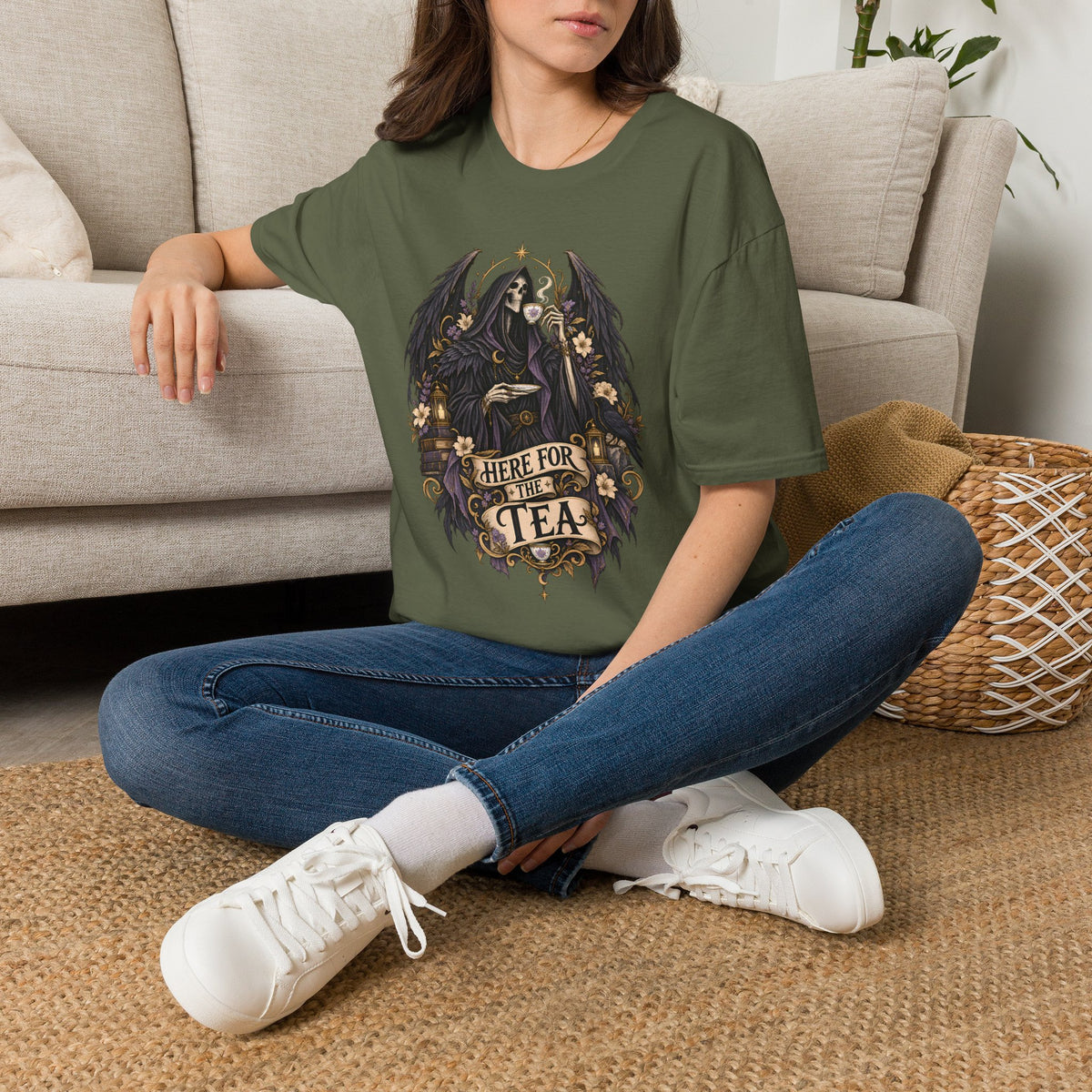 Here for the Tea | The Suriel ACOTAR Character Graphic T Shirt