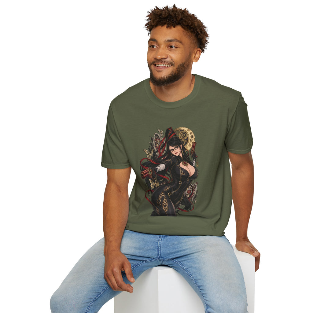 Bayonetta | Sexy Gothic Gaming Anime Pin Up Girl | Gothic Sorceress T-Shirt