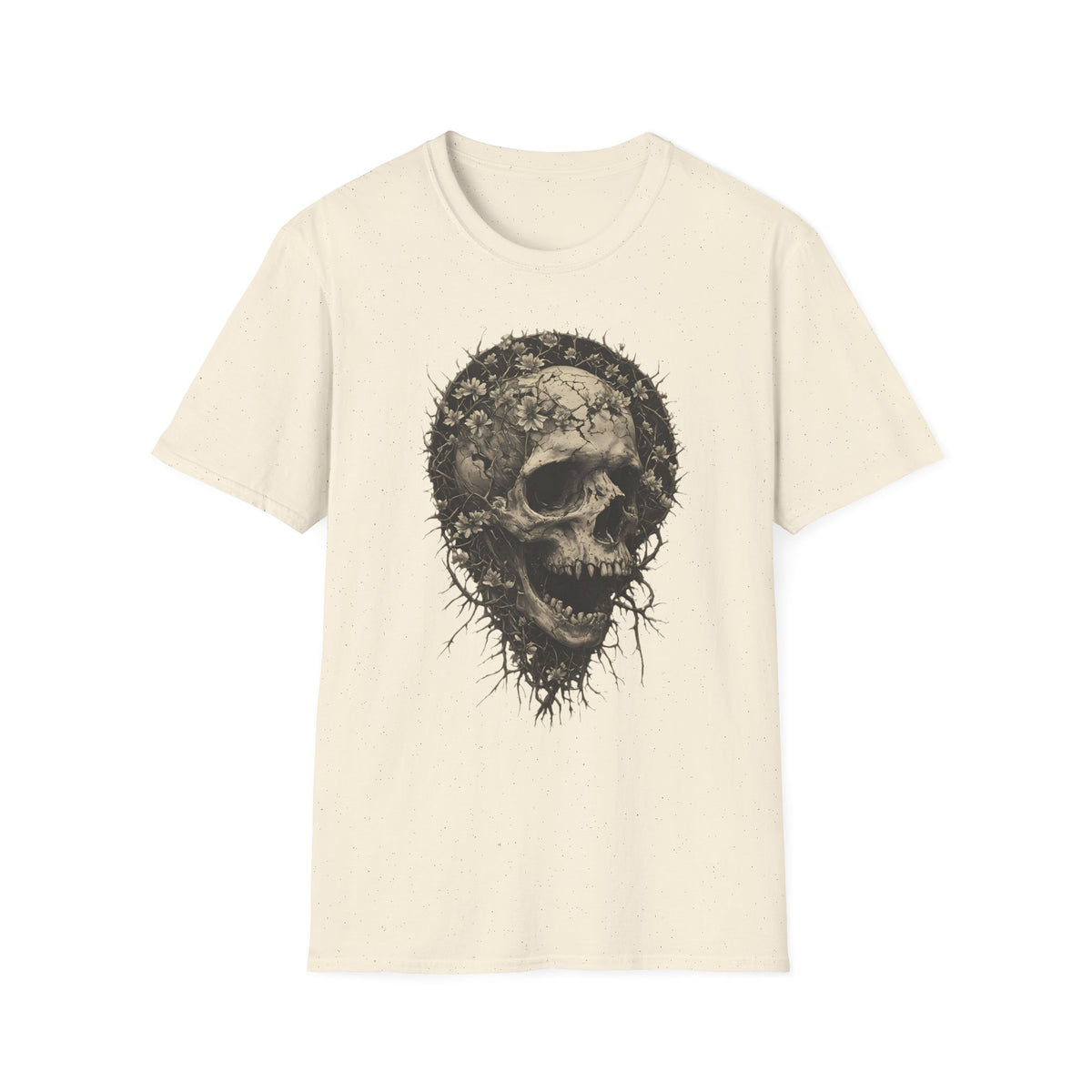 Floral Skull Graphic T-Shirt