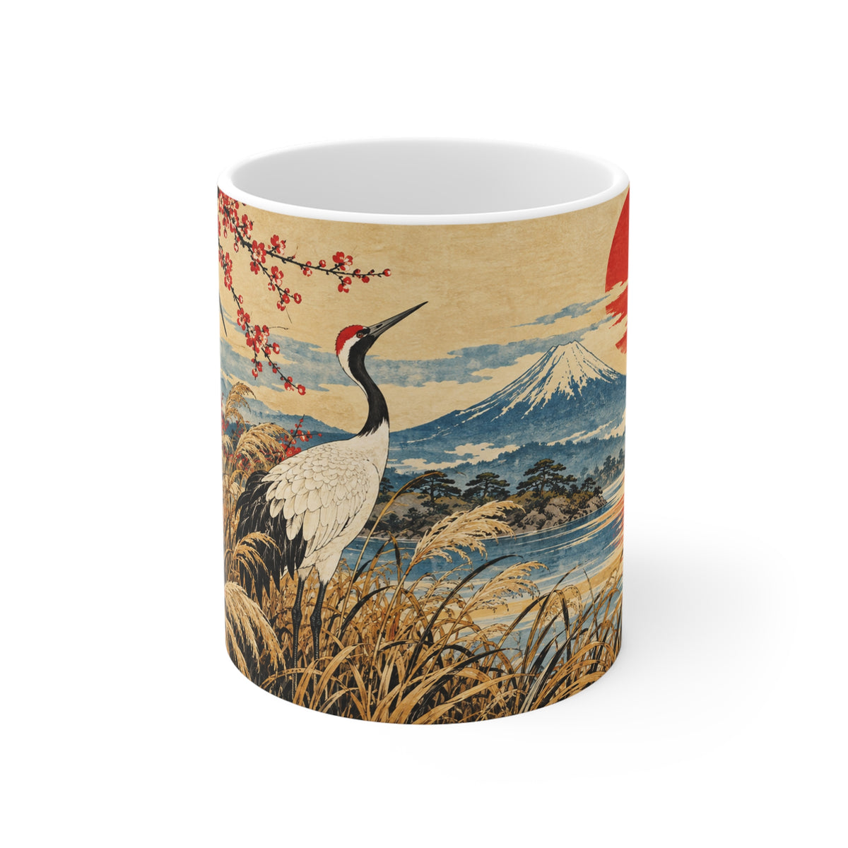 Japanese Cranes | Classic Art Coffee Mug Gift (11oz)