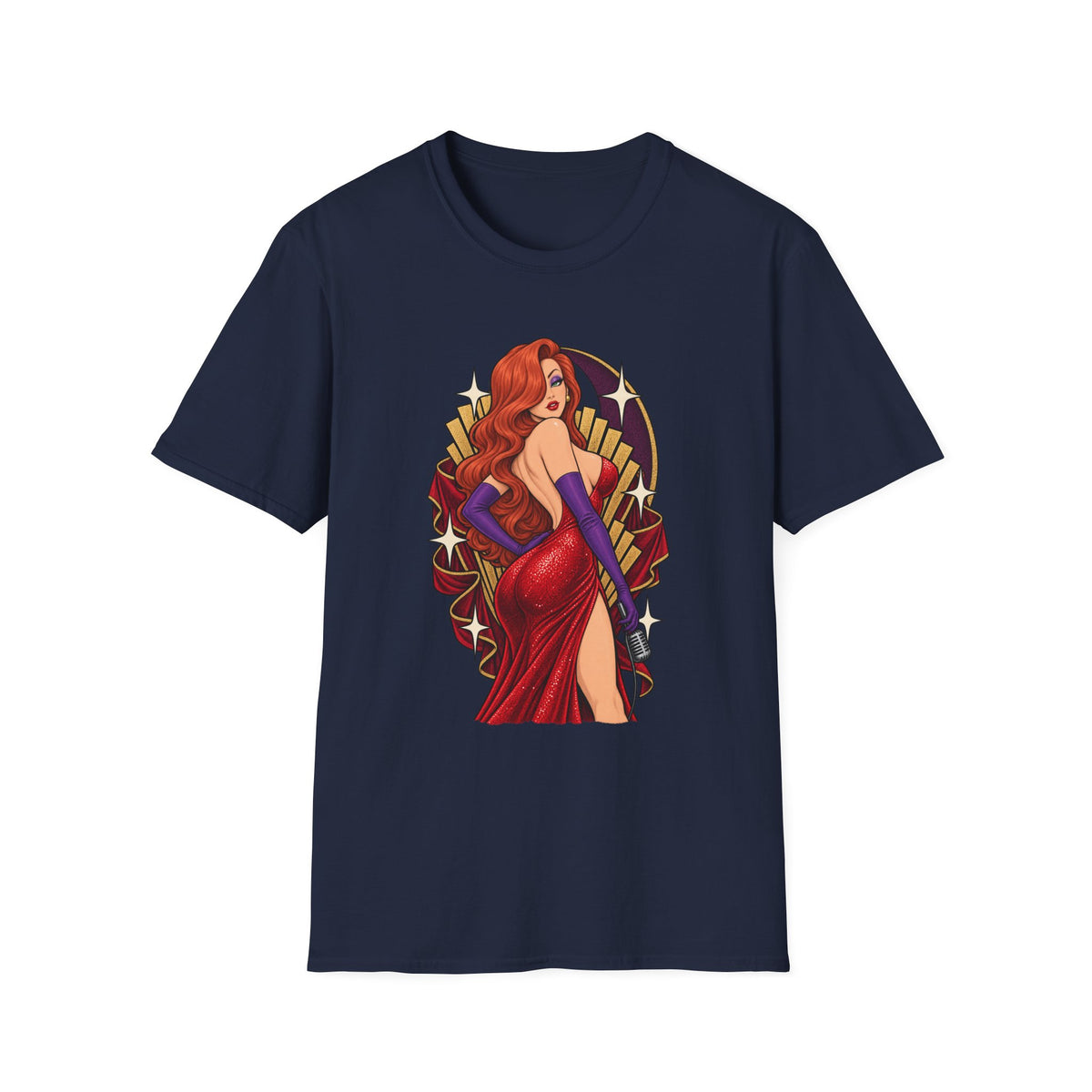 Jessica Rabbit | Looney Tunes Pin Up Style Singer T Shirt