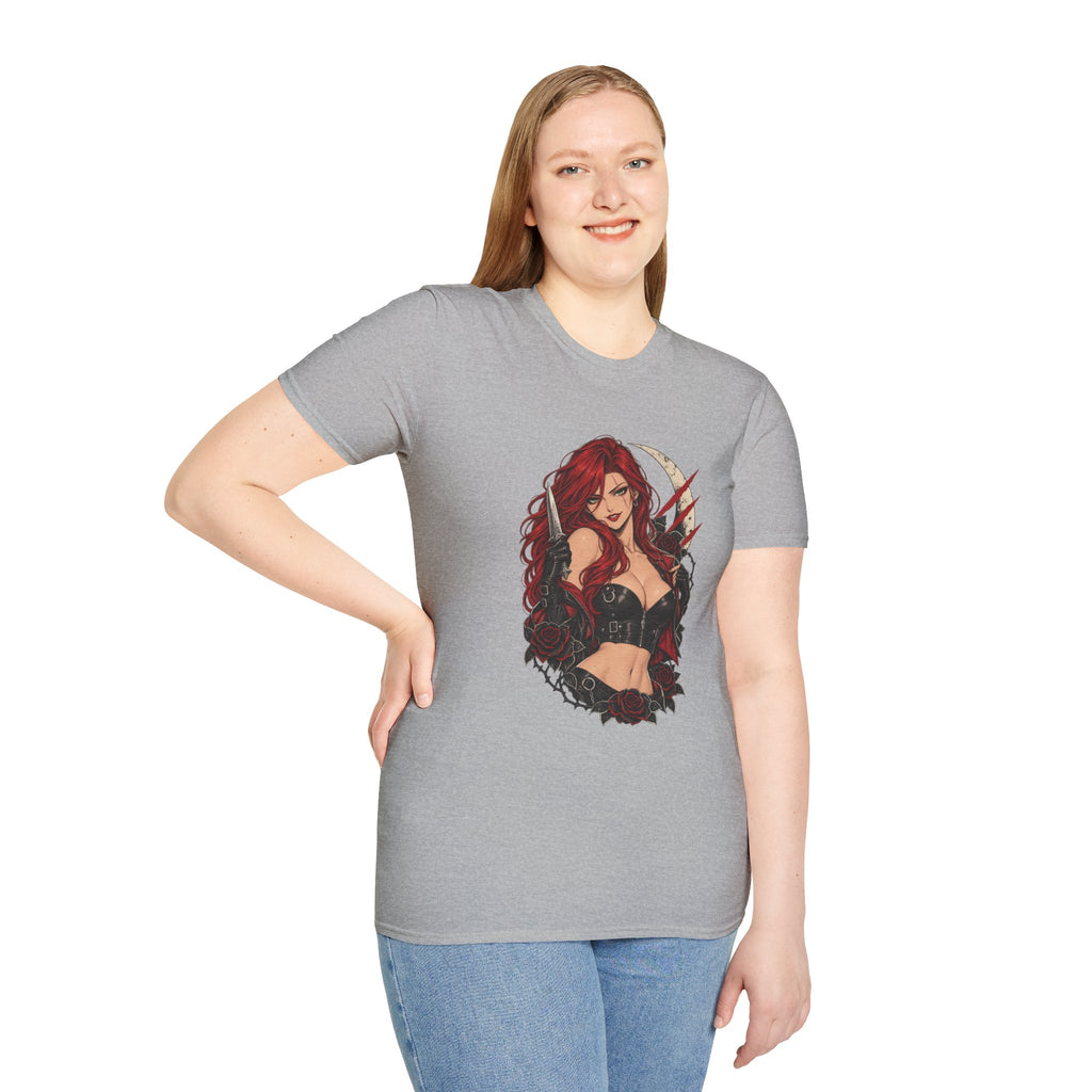 Katarina | League of Legends | Gothic Redhead Pin Up Assasin T-Shirt