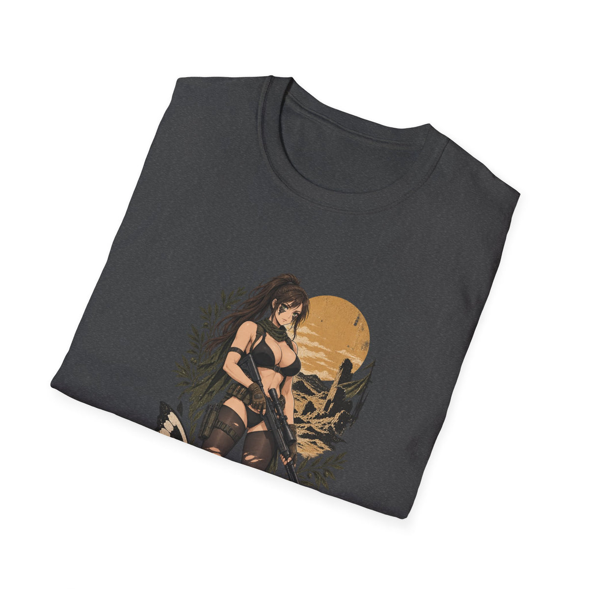 Quiet | Metal Gear | Sexy Sniper Pin up Fantasy Warrior Woman T-Shirt