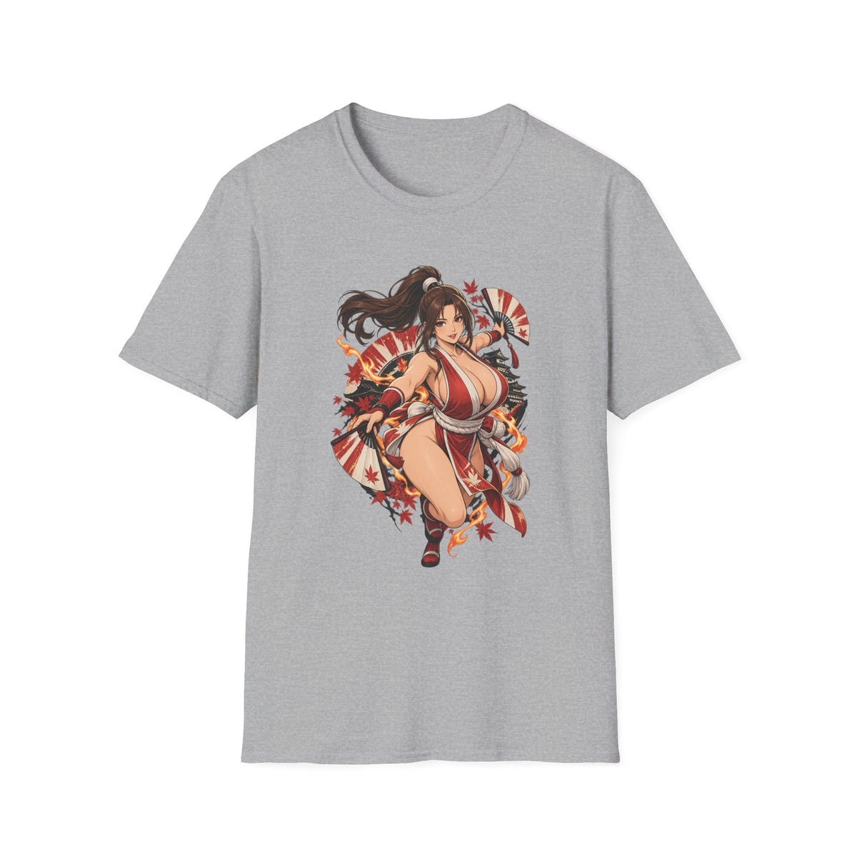 Mai Shiranui | Fatal Fury | Anime Style Pin up Girl Warrior T-Shirt