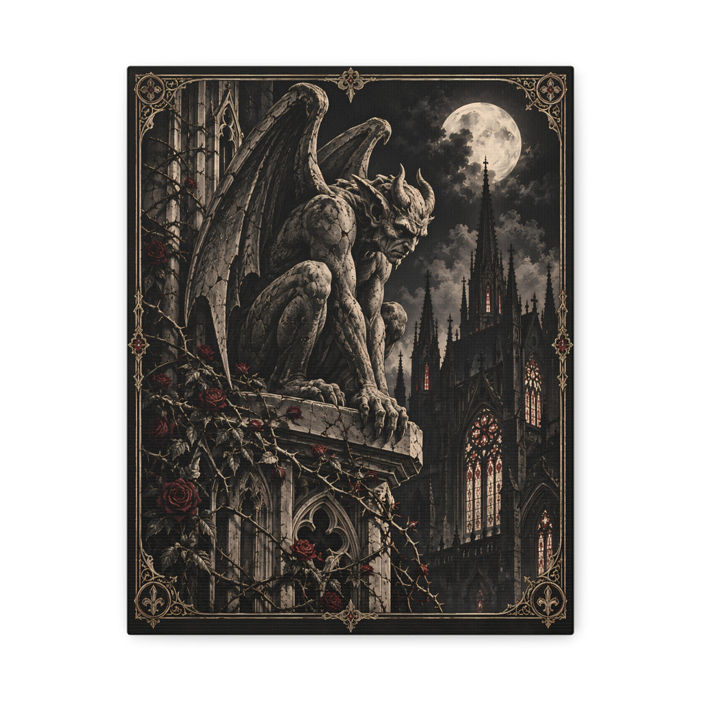 Canvas | Gothic Gargoyle | Occult Wall Art