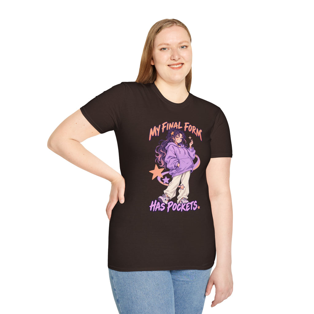 My Final Form Has Pockets | Cute Anime Girl Graphic Tee