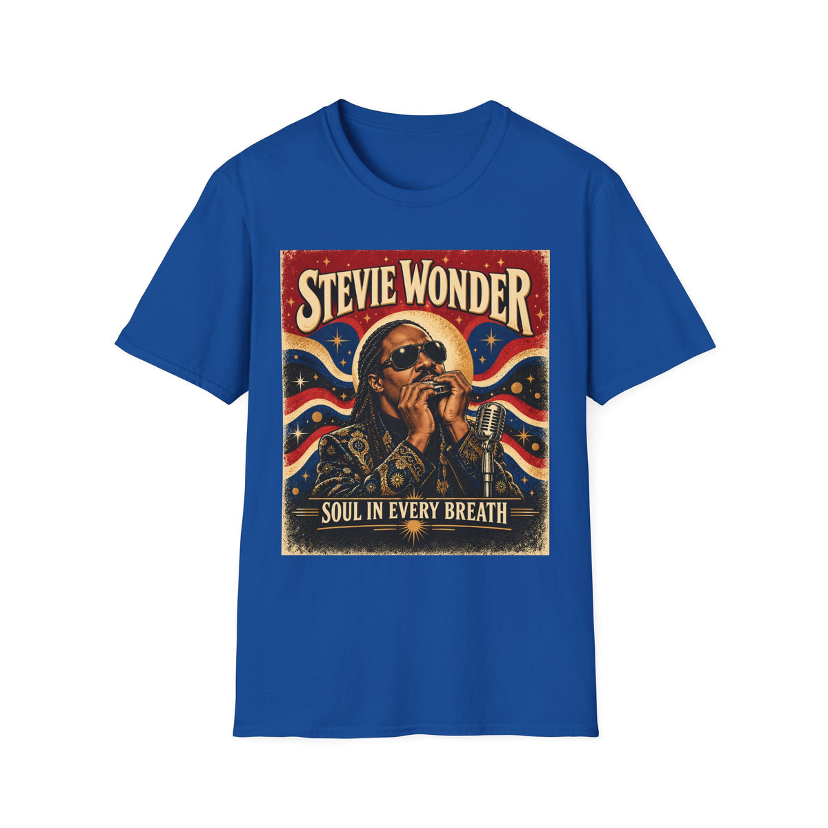 Retro Soul Singer Graphic T-Shirt — "Soul in Every Breath"