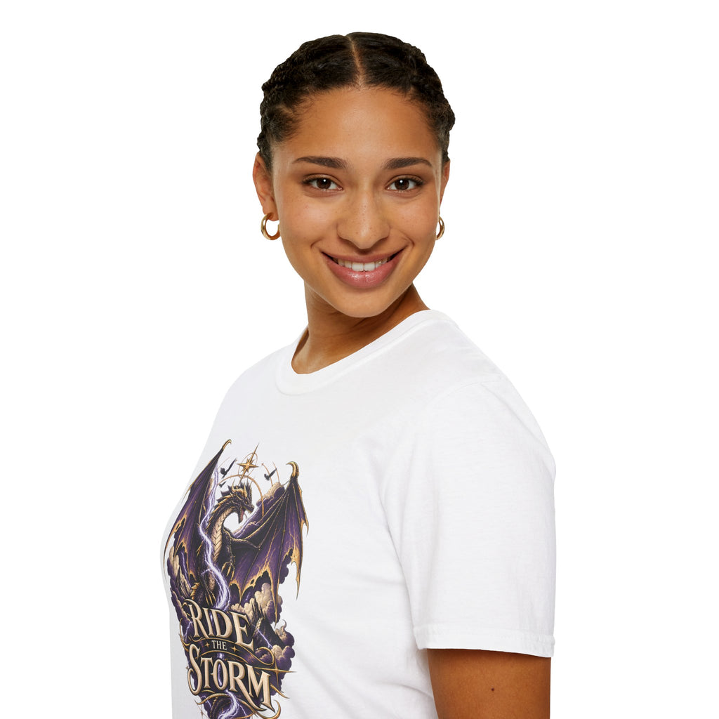 Ride the Storm | Fourth Wing Book Inspired Dragon T Shirt