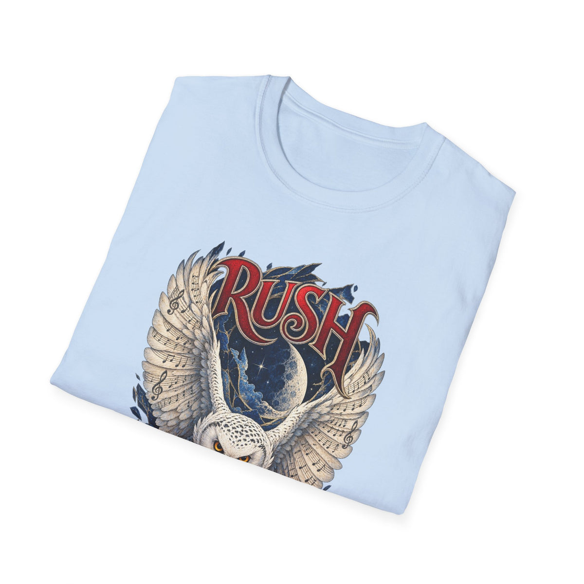 Rush | Fly by Night | Prog Rock | Owl Band Graphic T-Shirt