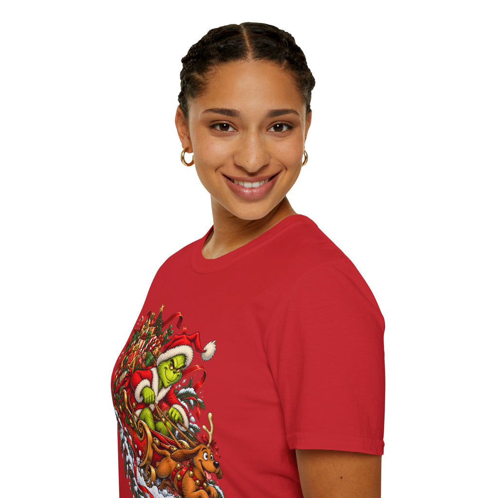 Grinch & Max Sleigh Ride | Funny Christmas T Shirt