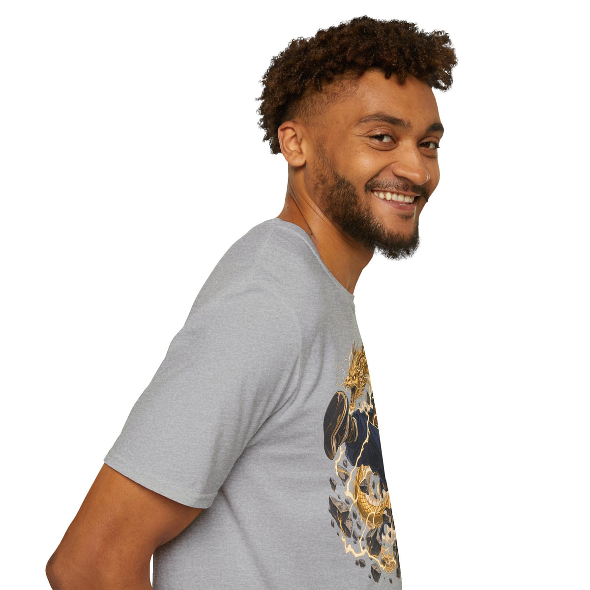 Golden Dragon | Ninja Dragon Kick | Martial Arts Warrior T Shirt