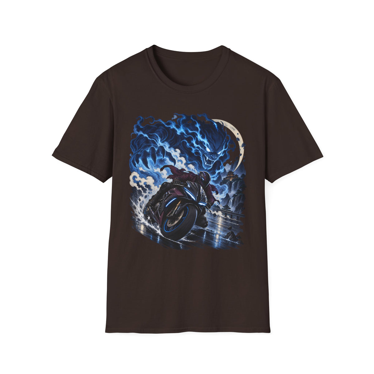Demon of the Storm | Night Rider | Japanese Urban Motorcycle Tee