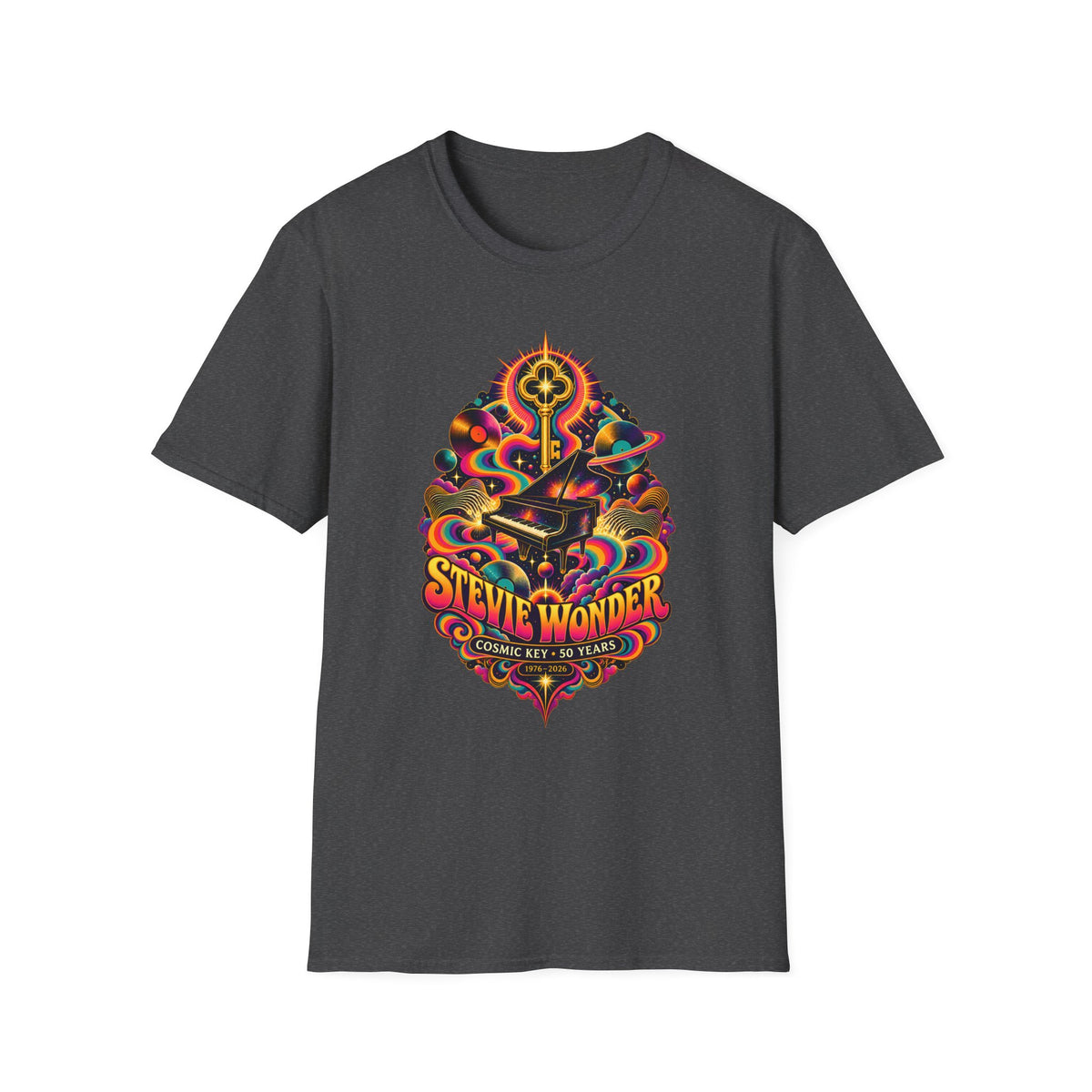 Stevie Wonder Psychedelic Key Songs In The Key of Life T-Shirt