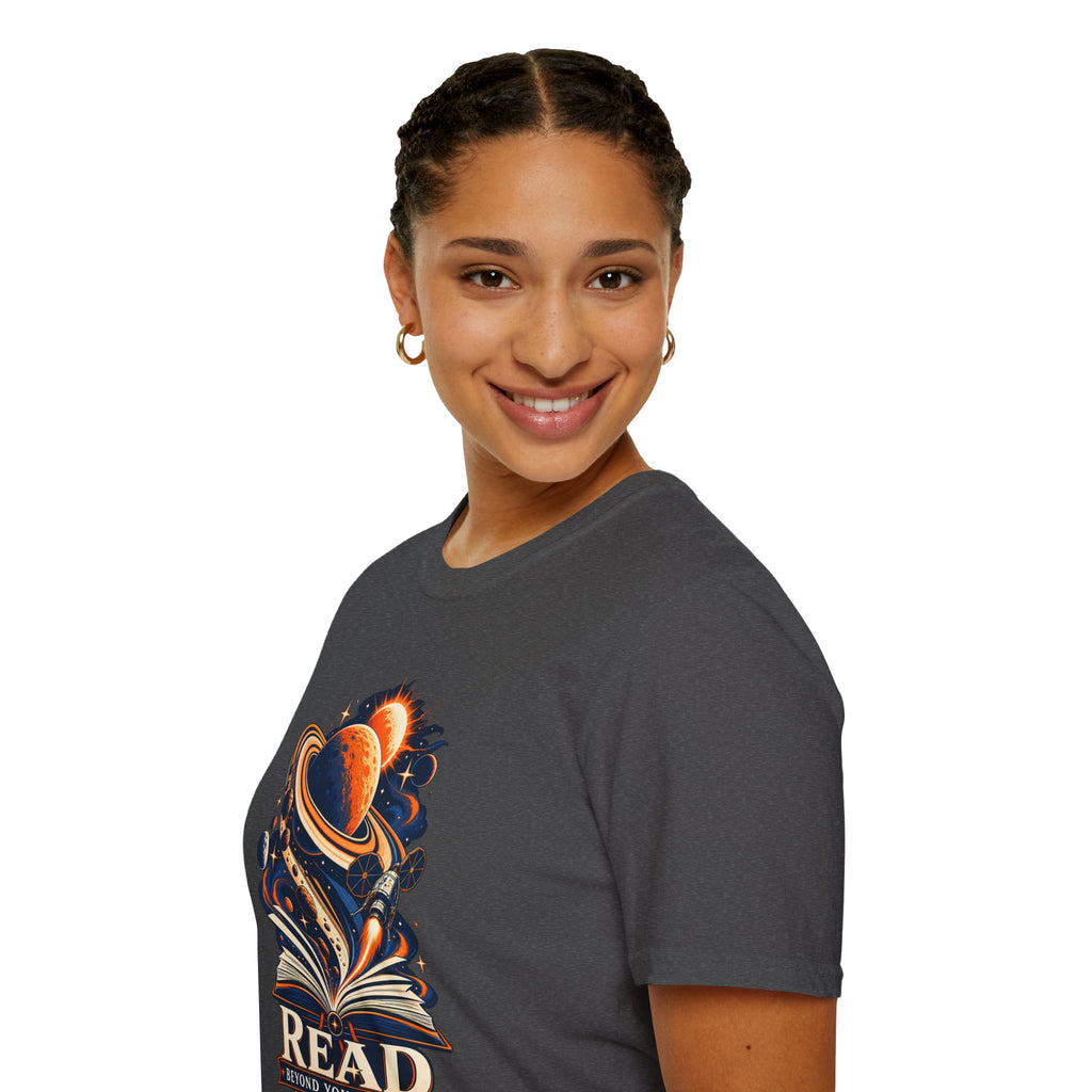 Read Beyond Your World | Book and Space Lovers T-Shirt | Project Hail Mary Inspired
