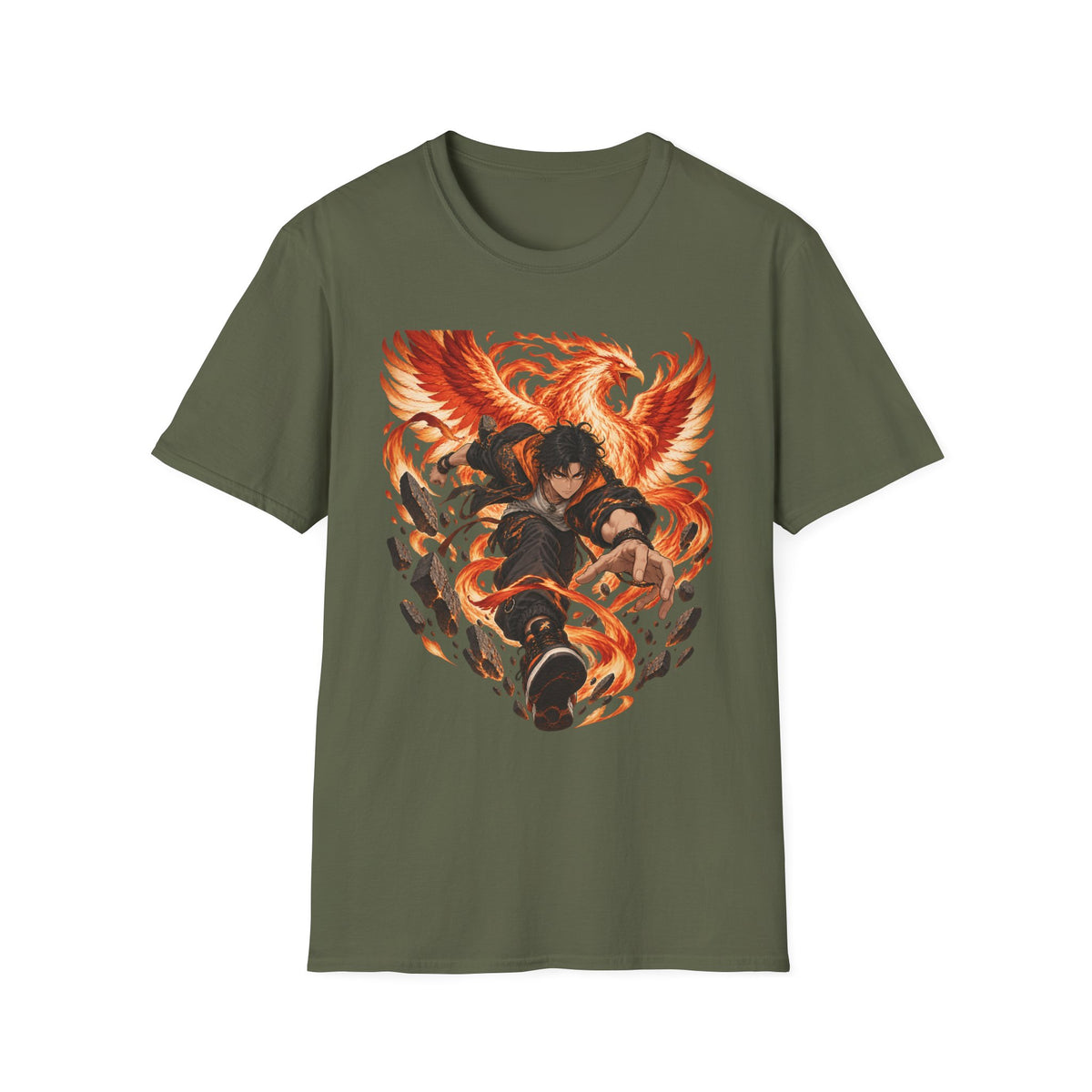 The Phoenix Warrior | Japanese Style | Anime Ninja T Shirt