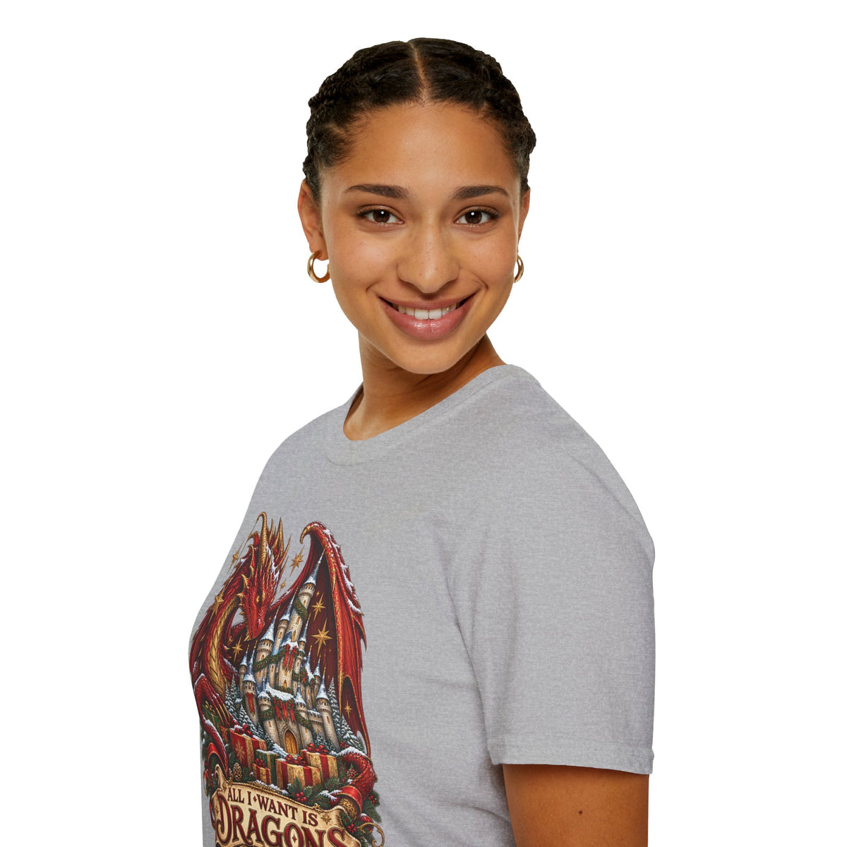 All I Want For Christmas | Dragon Castle T-Shirt