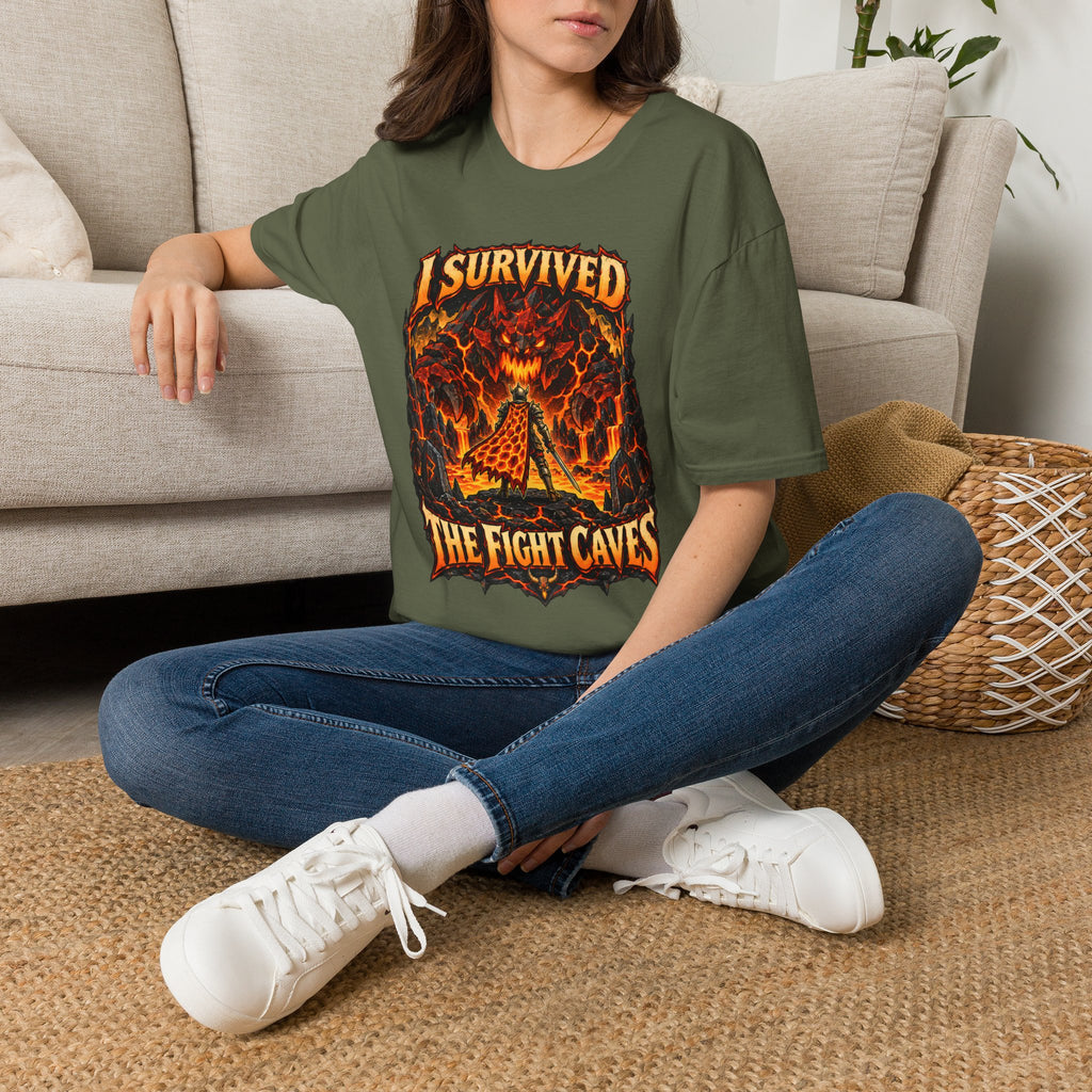 I Survived The Fight Caves Runescape / OSRS Inspired T-Shirt
