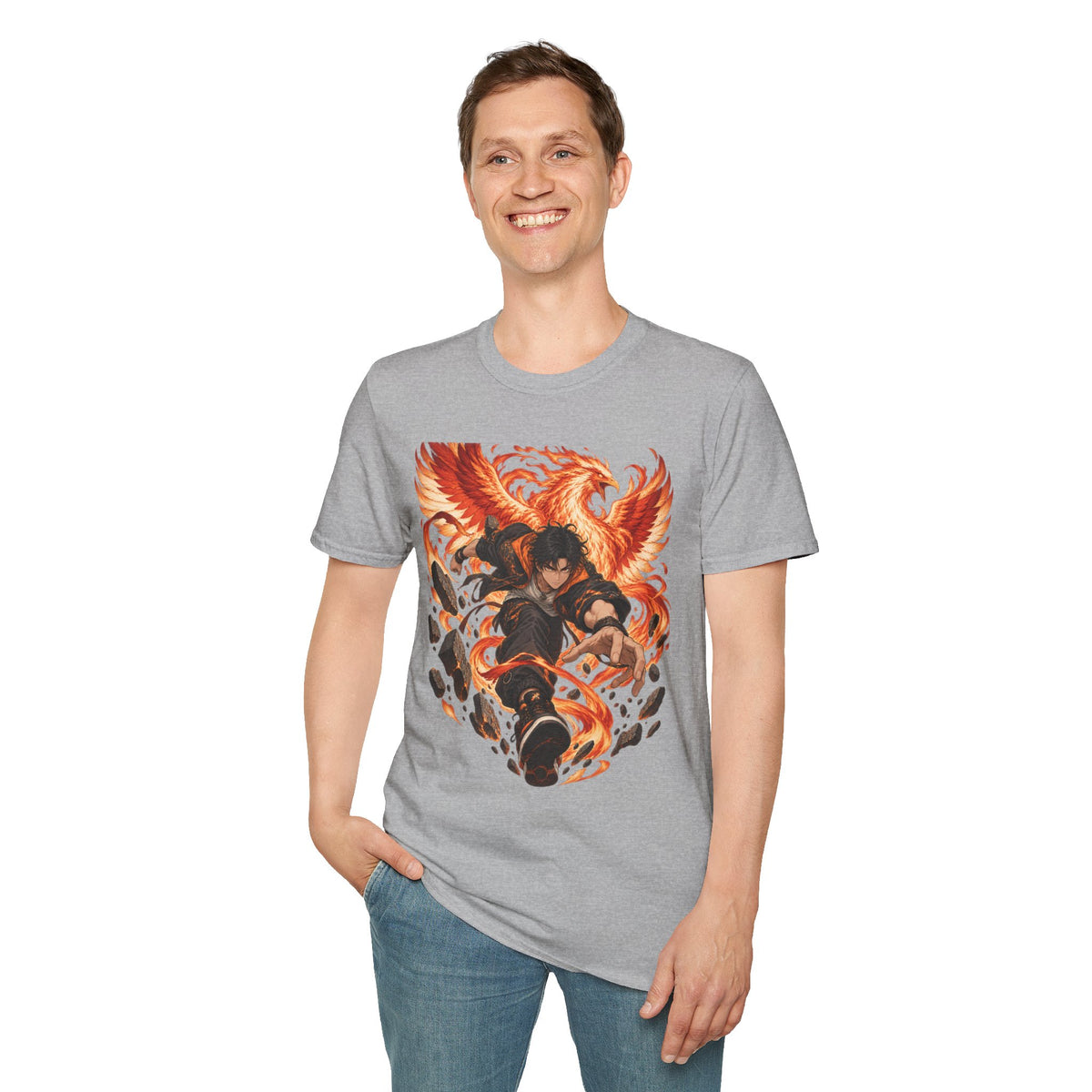 The Phoenix Warrior | Japanese Style | Anime Ninja T Shirt