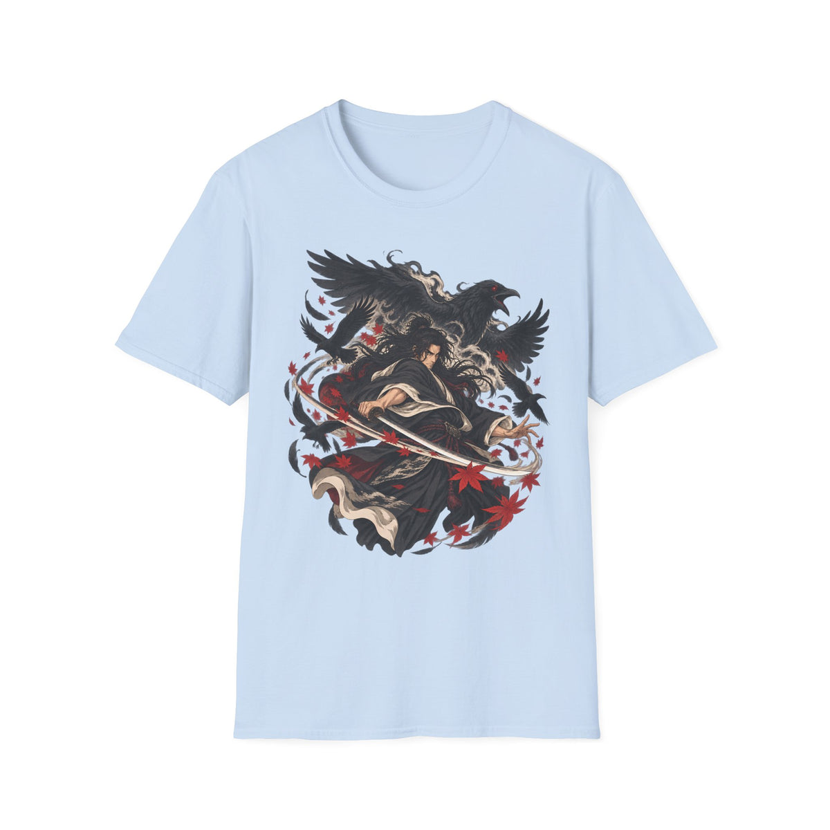 Raven Master | Japanese Samurai | Dark Fantasy T-Shirt