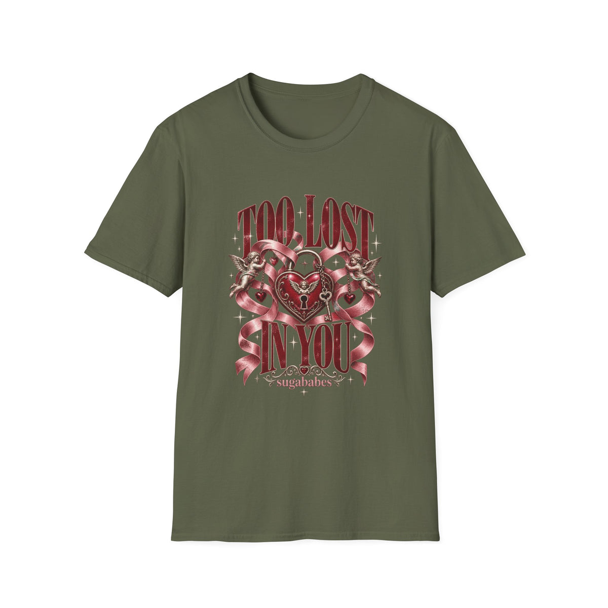 Too Lost In You | Sugababes Vintage Heart & Ribbon Graphic T Shirt