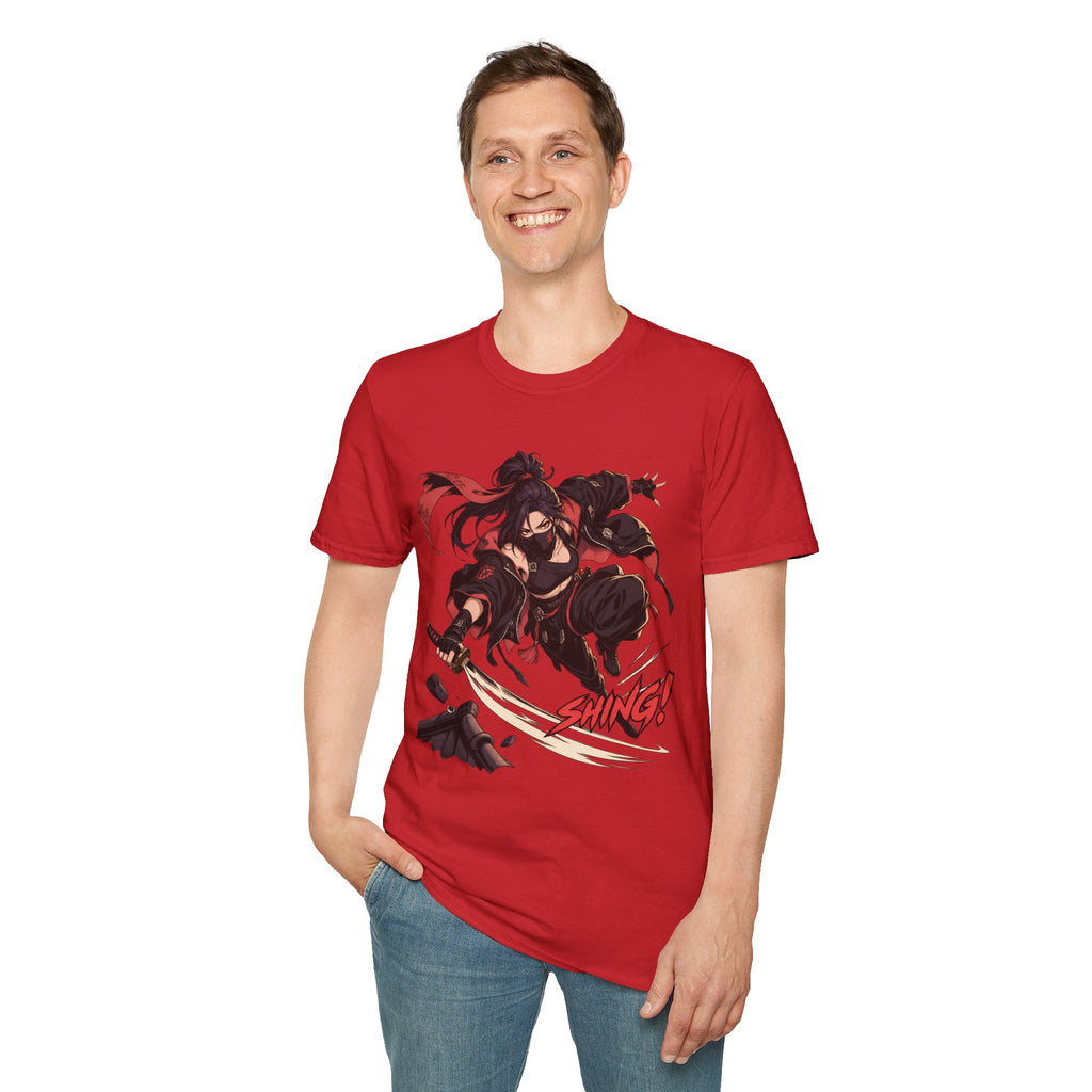 SHING! | Rooftop Samurai Girl | Japanese Anime Style Fight Shirt
