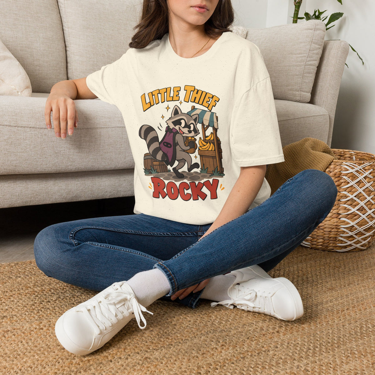 Little Thief Rocky T-Shirt - Cute OSRS Rocky Tee