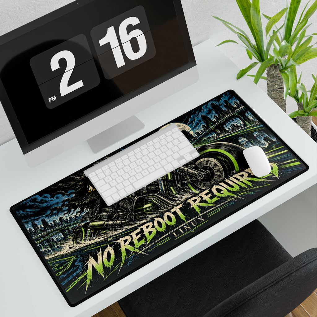 Linux | No Reboot Required | Motorcycle Desk Mat | Gamer & Coder Mouse Pad