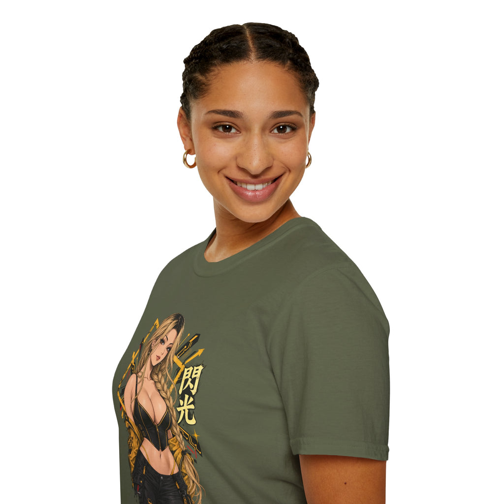Sunny | Sexy Pin Up Golden Samurai Hot Girl T-Shirt
