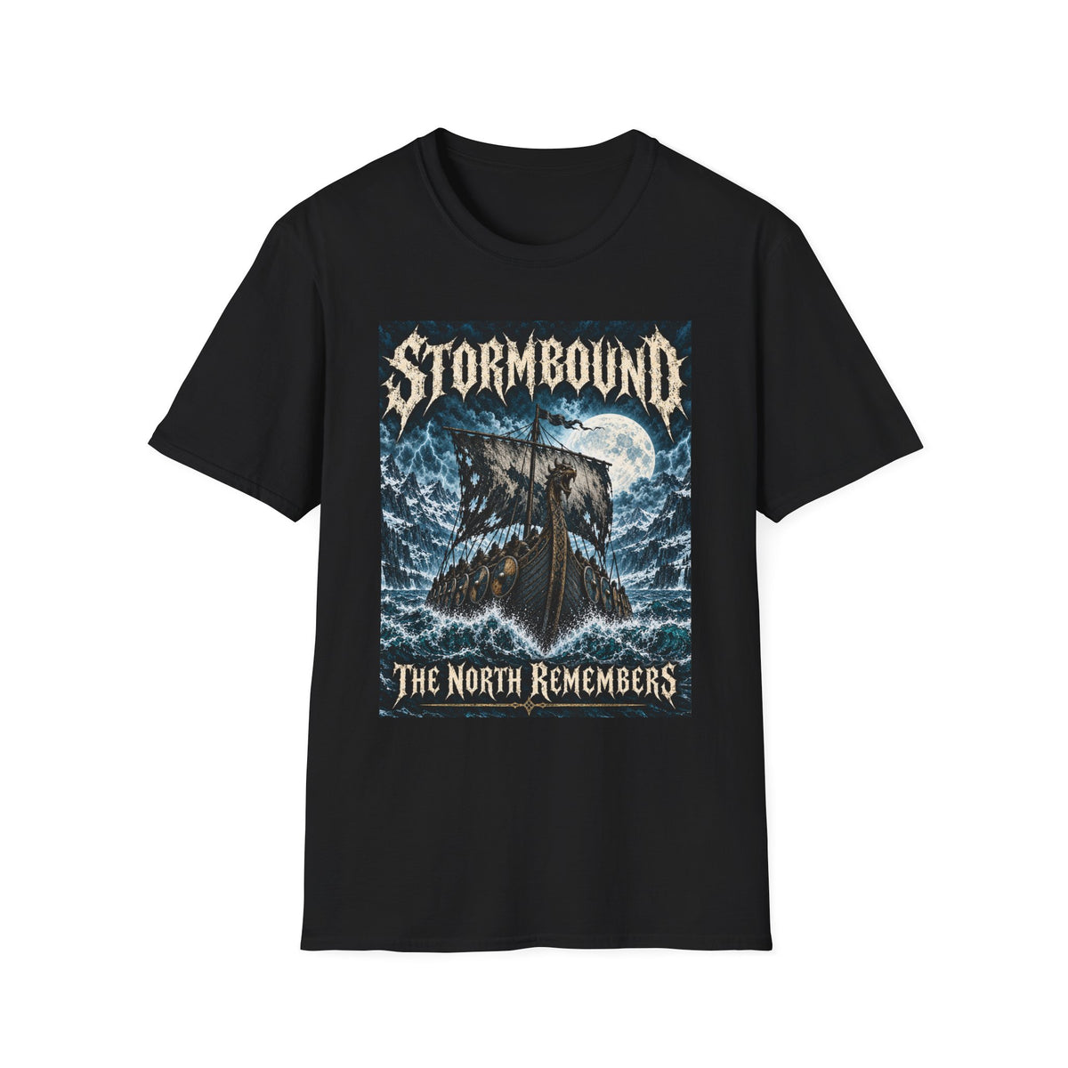Viking | Stormbound Ship | The North Remembers | Nautical | Metal | Tee