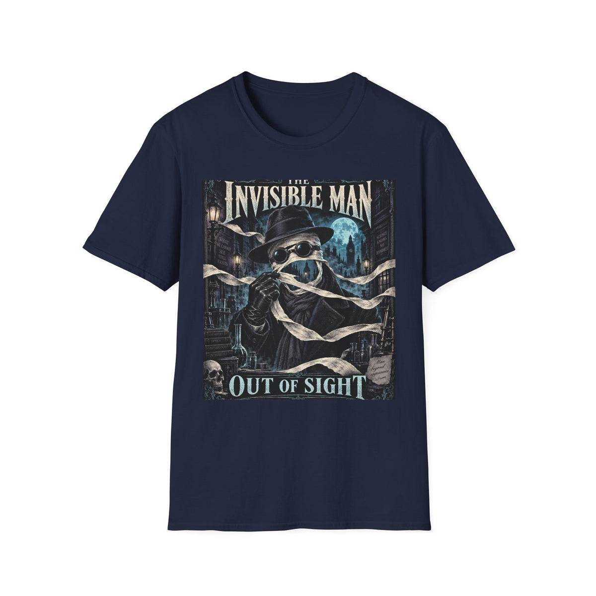 Invisible Man Graphic T-Shirt — Vintage Horror Novel Design