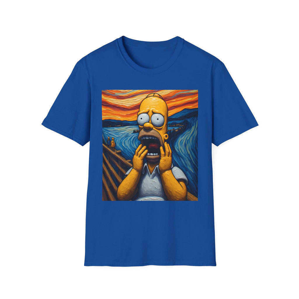 Homer Scream T-Shirt — Parody Pop Art Graphic Tee