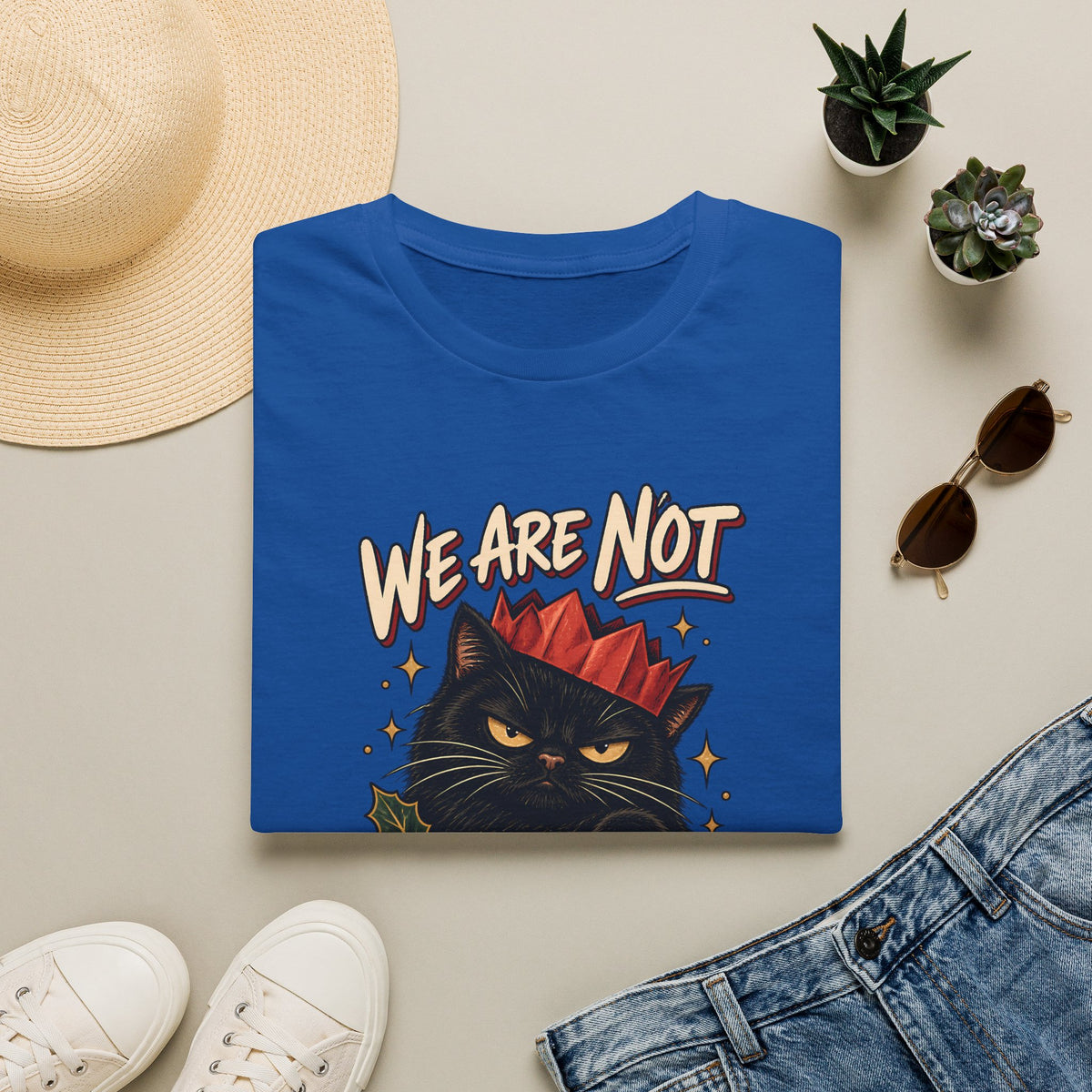 We Are Not Skipping Mariah | Mariah Carey Cat Fan Christmas Holiday Tee